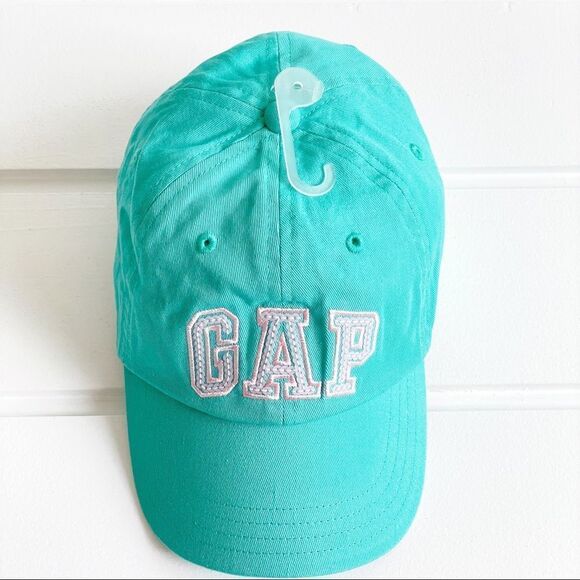 Gap Kids Shimmer Aquatide Gap Logo Baseball Hat Size L/XL New With Tags - Picture 5 of 12